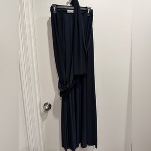Elegant Black Halter Maxi Dress
